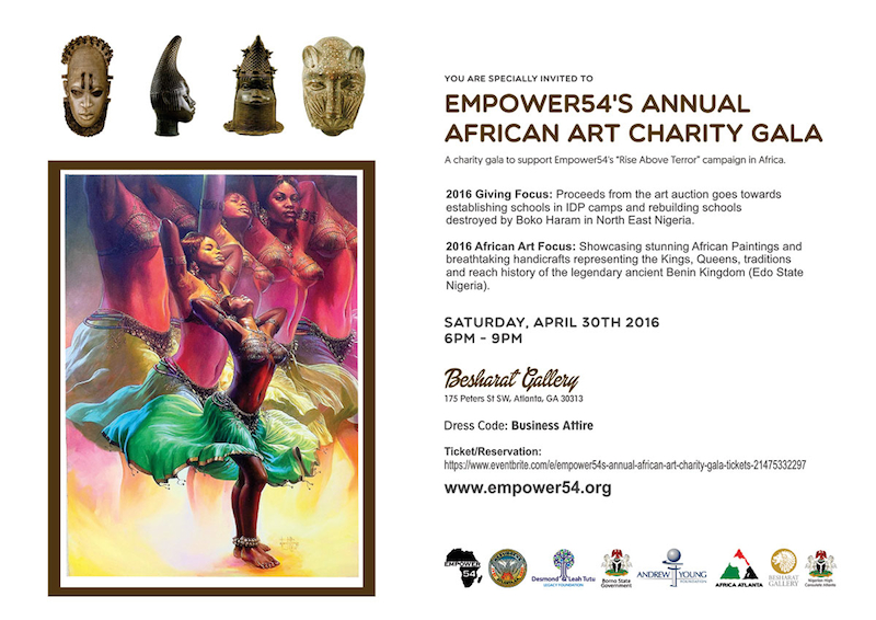 Empower 54 Annual African Art Charity Gala, Atlanta GA