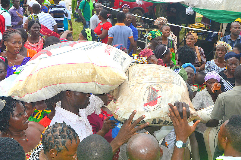 Over 5,000 families receive food in Edo State