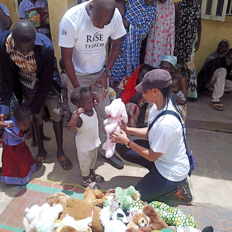 Donation of toys to children rescued from Boko Haram
