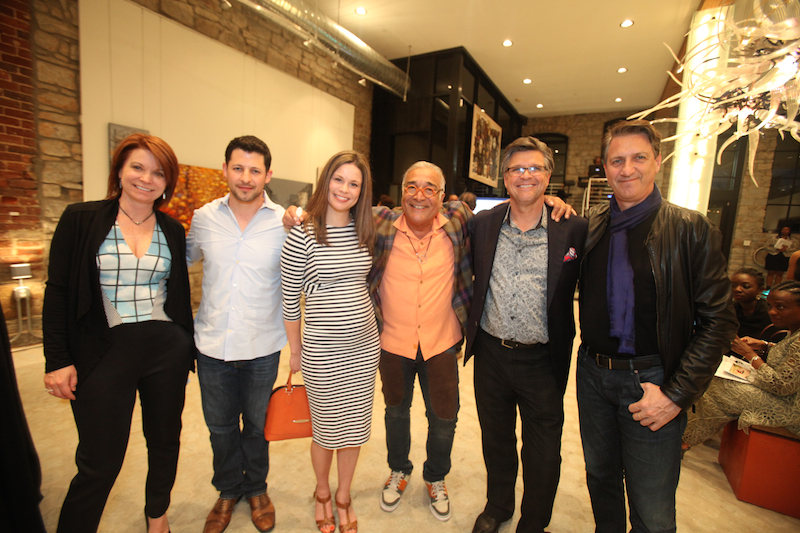 Claire Angelle, Massoud Besharat and guests