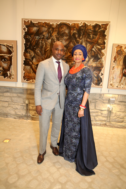 Councilman Kwanza Hall and Princess Modupe Ozolua