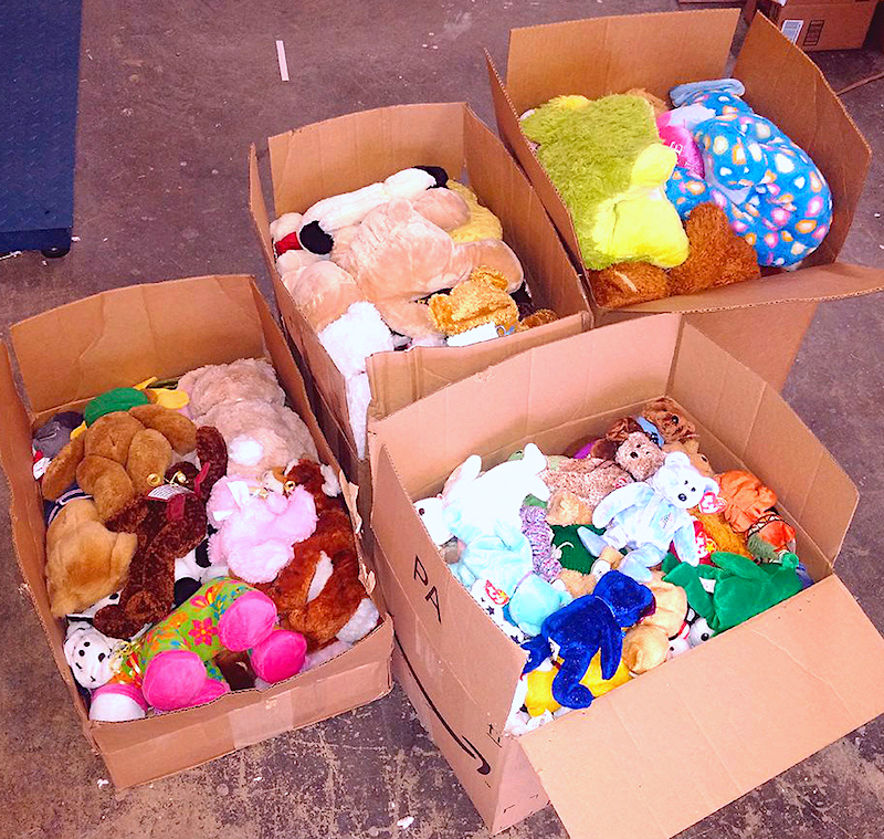 Donated toys site